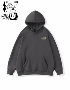 ザ・ノース・フェイス    The North Face   アウトドア・リュックサック柄フード付きスウェットシャツ