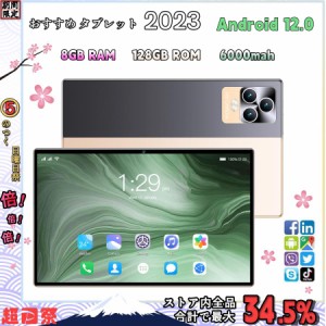 タブレット PC 本体 10インチ Android 12.0 アンドロィドタブレット本体 1920*1200IPS液晶大画面 Wi-Fiモデル 通話対応 simフリー GMS認