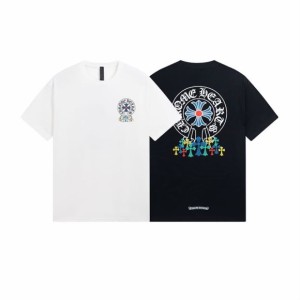 Chrome Hearts クロムハーツプリントコットン半袖ユニセックスTシャツ