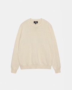  Stussy ステューシー FW23 AUTHENTIC WORKGEAR SWEATER レターズアップリケニットクルーネック長袖セーター