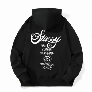 Stussy ステューシー フード付きスウェットシャツ ss23 公式クラシックプリント 