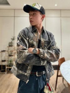 Stussy  ステューシー  落ち葉総柄ワークウェア・ジャケット