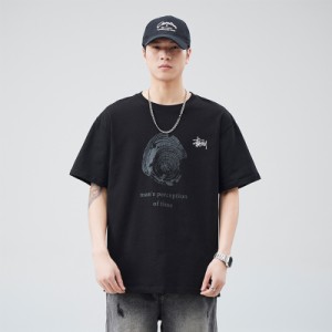 Stussy   ステューシー  カップル・プリント・ショートスリーブTシャツ