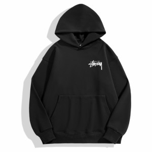 [STUSSY] 1863復古懐古冬加絨厚手フード付きパーカー