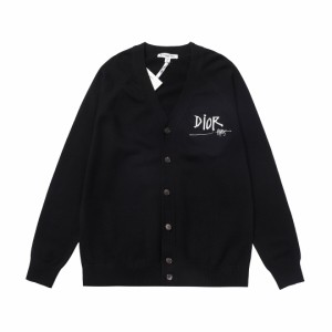 [STUSSY] Dior x Stussy連名サイン入りカシミヤ混紡カーディガン