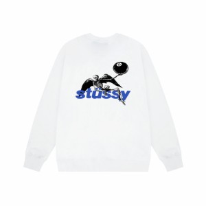 Stussyステューシー黒球8髑髏oフード付きパーカー