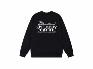 Stussyステューシー全球部落冠字母O丸首衛衣