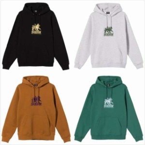 STUSSY LION EMBROIDERED HOODIE (118404) ステューシー スウェット パーカー プルオーバー 並行輸入品