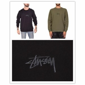 STUSSY ステューシー STUSSY STOCK APP CREW 118294 ステューシー ベーシックロゴプリント スウェット パーカー プルオーバー裏起毛 トレ