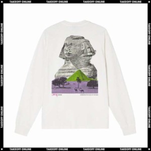 STUSSY SPHINX PIGMENT DYED LS TEE NATURAL / BLACK / PURPLE ユニセックス ロンT ステューシー スフィンクス ロングスリーブ 3色展開