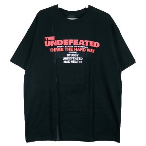 UNDEFEATED アンディフィーテッド x STUSSY ステューシー x MAD HECTIC リアルマッドヘクティック THREE THE HARD WAY TEE Tシャツ ブラ