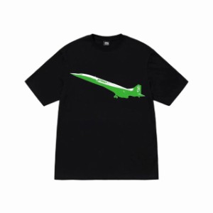 STUSSY SS23 JET TEE ジェットプリントのクルーネック半袖Tシャツ 並行輸入品