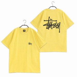 ステューシー STUSSY ベーシックロゴ Tシャツ BASIC STUSSY PIGMENT DYED TEE 1904838-BUTTER