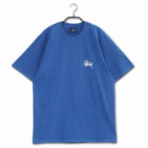 STUSSY ベーシックロゴ Tシャツ BASIC STUSSY PIGMENT DYED TEE 1904838-BLUE