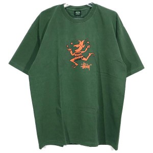 STUSSY ステューシー JUGGLER PIGMENT DYED TEE ジャグラー ピグメント ダイ Tシャツ ショートスリーブ パイン