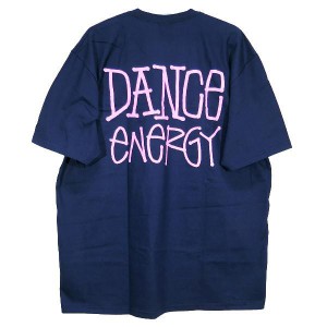 STUSSY ステューシー DANCE ENERGY TEE ダンス エナジー Tシャツ ネイビー