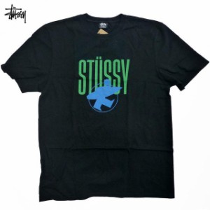 Stussy Surfman Pig. Dyed Tee ピグメント加工 ステューシー サーフマン ヴィンテージ 半袖 Tシャツ Black 黒【ゆうパケット対応】