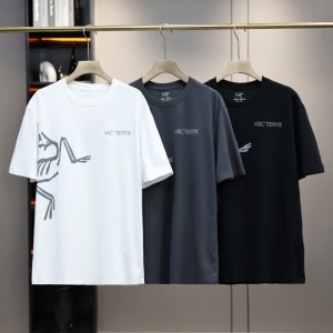 ARC'TERYX アークテリクス2024新作メッシュチェック柄プリントTシャツ