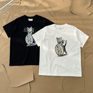 Maison Margiela エムエム6 メゾン マルジェラ ブランドロゴ半袖Tシャツカットソー 女の子 子供服 こども服 キッズ おしゃれ かっこいい 