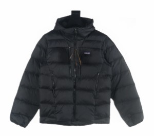 [Patagonia]  Patagonia Fitz Roy Down Hoodyドア襟胸側ジッパー800ポンパージャケット