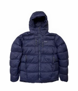 [Patagonia]  Patagonia Fitz Roy Down Hoodyドア襟胸側ジッパー800ポンパージャケット