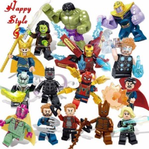 ブロック互換 レゴ 互換品 レゴミニフィグ アベンジャーズ 16体セット レゴブロック LEGO クリスマス プレゼント