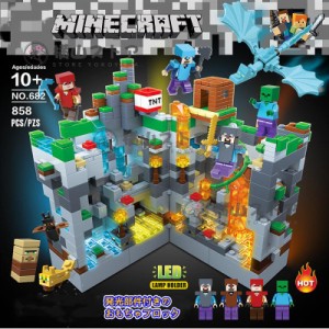 新品!MINECRAFT マインクラフト ブロック おもちゃ 発光ブロック 山の洞窟 レゴ互換 ブロック LEGOブロック レゴブロック 互換 子供 レゴ