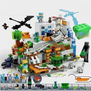 ブロック おもちゃ 子供 積み木 知育玩具 こども 建物 ジェットコースター 機関洞窟 モンスター レール LEGO レゴ互換 男の子 女の子 子