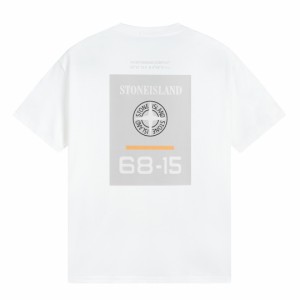 Stone lsland/ストーンアイランド スクエアプリント半袖Tシャツ