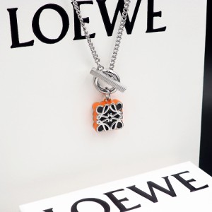 LOEWE ロエベ カラフルエナメル Tバーネックレス