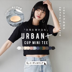 夏新作 zootie ズーティー 【メール便可22】 【返品交換不可】 URBAN PLUS カップ付きミニTシャツ レディース トップス カットソー プル