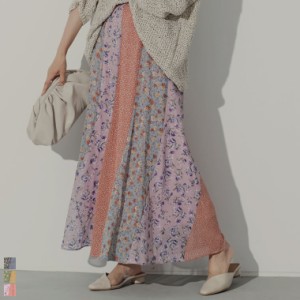 【TIME SALE】シフォンプリーツ切り替えフリルスカート
