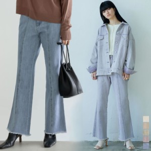 ブリーチフレアデニムパンツ