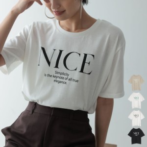 NICEロゴプリントTシャツ