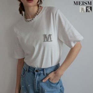 MロゴビジューモチーフTシャツ