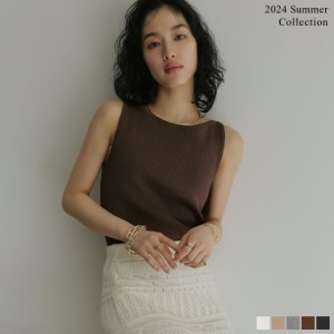 [2024 SUMMER COLLECTION]レーヨンブレンドボートネックタンクトップ