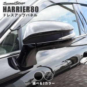 トヨタ 新型ハリアー80系 ドアミラー（サイドミラー）ベースパネル 全2色 パーツ カスタム 外装 アクセサリー オプション 日本製