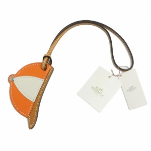 （新品・未使用品）エルメス HERMES パドック ボンブ ボンベイ チャーム 帽子 ヴォーバトラー ヴォースイフト ナチュラルサブレ オレンジ