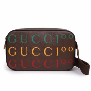 （新品・未使用品）グッチ GUCCI カーフ レザー  100周年記念 ベルトバッグ ボディバッグ ウエストバッグ ブラウン 茶 602695