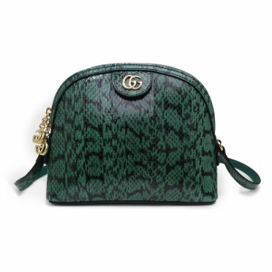 （新品・未使用品）グッチ GUCCI パイソン エメラルド スネークレザーオフィディア スモール ショルダーバッグ 斜め掛け グリーン 緑 499