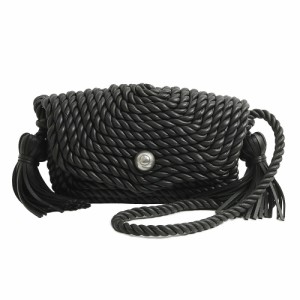 （新品・未使用品）ボッテガヴェネタ BOTTEGA VENETA トルション クラシック ショルダーバッグ 斜め掛け ラムスキン レザー ブラック 黒 