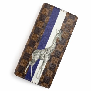 （新品・未使用品）ルイ ヴィトン LOUIS VUITTON ポルトフォイユ ブラザ チャップマンブラザーズ キリン 二つ折り財布 ダミエ レザー ブ