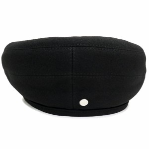 （未使用保管品）エルメス HERMES サントノーレ ベレー帽 帽子 ハット #57 カシミヤ100％  レーヨン シルクセリエ ブラック 黒
