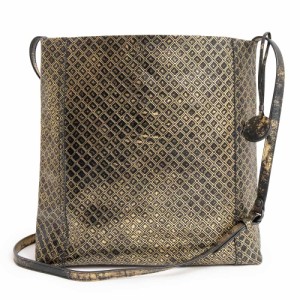 （新品・未使用品）ボッテガヴェネタ BOTTEGA VENETA イントレッチオ ミラージュ ショルダーバッグ 斜め掛け レザー ゴールド ブラック 2