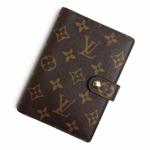 （中古）ルイ ヴィトン LOUIS VUITTON アジェンダ PM 手帳カバー 6穴式 モノグラム ブラウン 茶 R20005