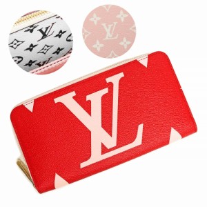 （未使用保管品）ルイ ヴィトン LOUIS VUITTON リバース ジッピー ウォレット 長財布 ジャイアントモノグラム ルージュ レッド ピンク M6