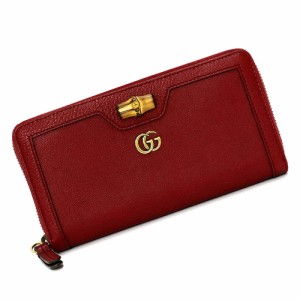 （新品・未使用品）グッチ GUCCI バンブー付き ダイアナ ジップアラウンドウォレット ラウンドファスナー 長財布 カーフスキン レザー レ