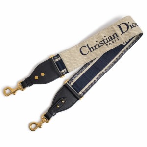 （新品・未使用品）クリスチャンディオール Christian Dior PARIS エンブロイダリー ショルダーストラップ キャンバス カーフスキン レザ