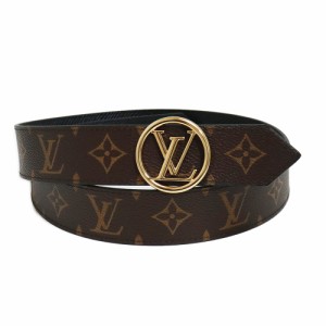 （新品・未使用品）ルイ ヴィトン LOUIS VUITTON サンチュール LVサークル 35MM リバーシブル ベルト モノグラム エピレザー ノワール 茶