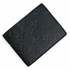 （新品・未使用品）ルイ ヴィトン LOUIS VUITTON ポルトフォイユ ミュルティプル 二つ折り財布 札入れ モノグラム トリヨンレザー ノワー